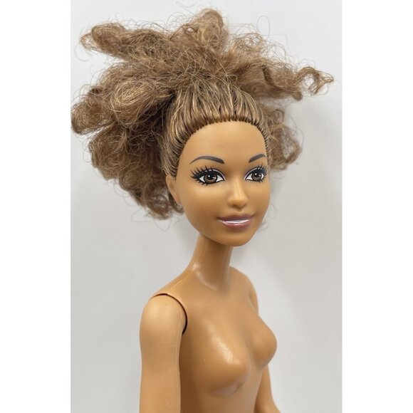2015 Barbie Doll African American Curly Hair Redress Nude for OOAK - Picture 2 of 9